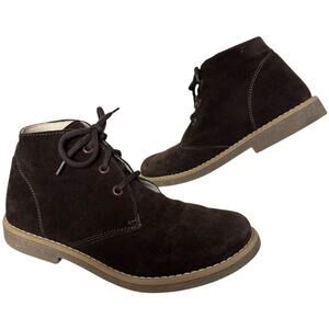 Michael Pasinkoff Italian leather suede desert chukka boots brown size 38